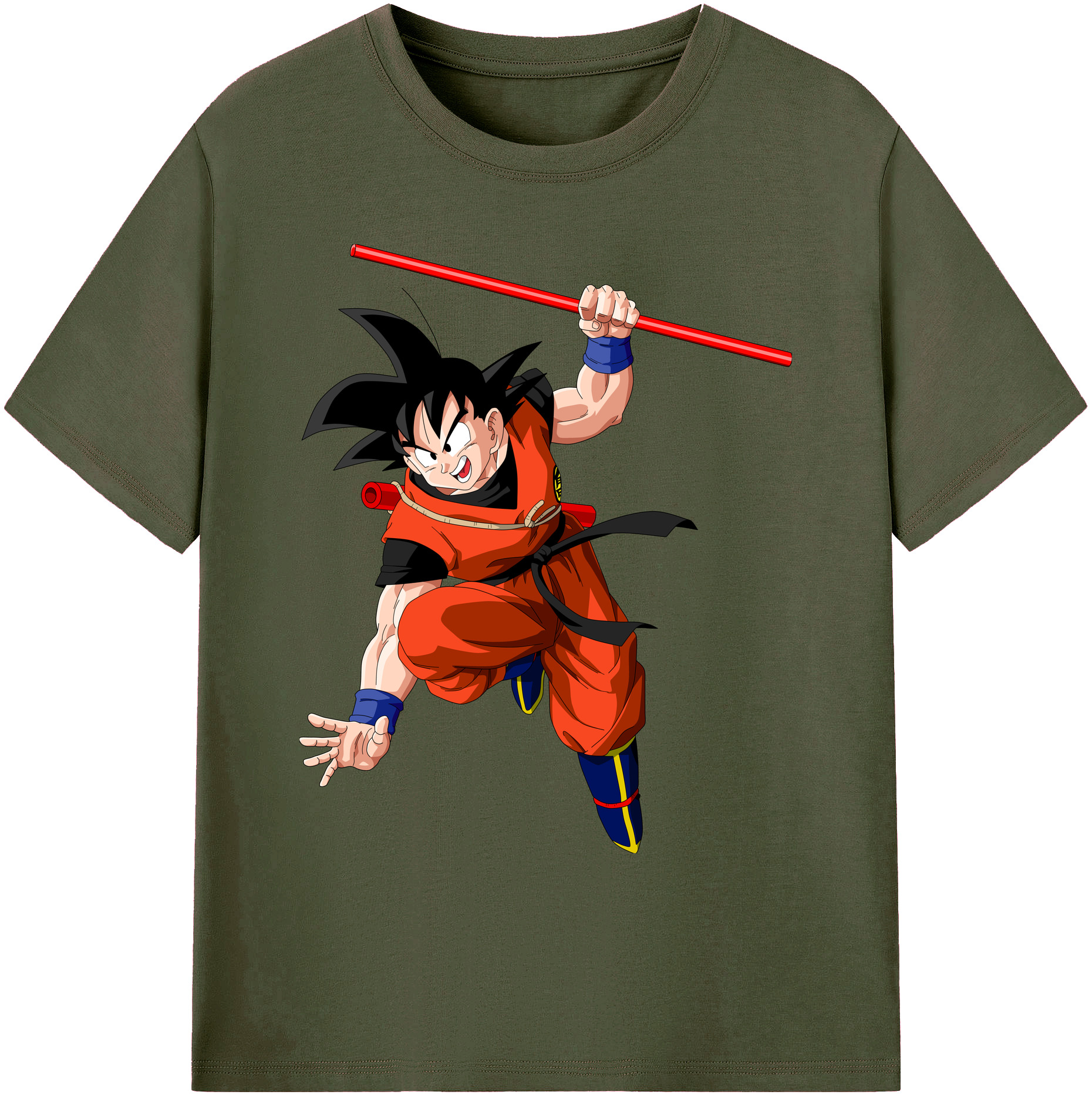 （画像用） ドラゴンボール 孫悟空（そん ごくう）Son Goku カカロット DRAGON BALL Kakarotto 綿100％ メンズ半袖Tシャツ｜肌触りやわらか＆通気性